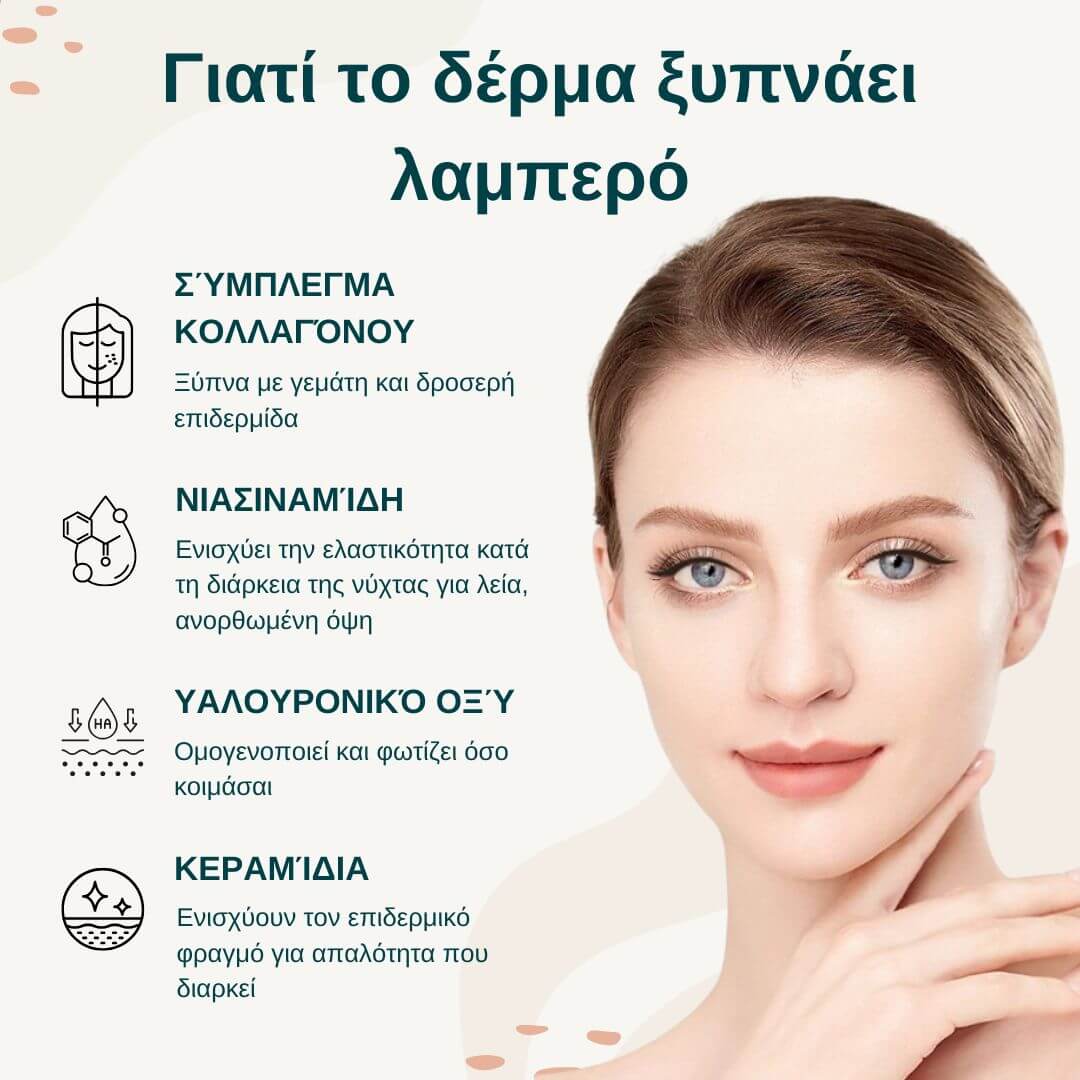 GlowPeel™ Μάσκα Νυκτός Κολλαγόνου