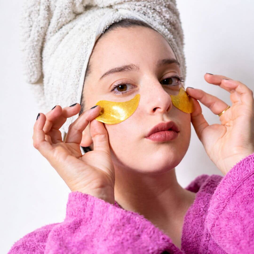 24K Gold Eye Mask για Ξεκούραστο & Αφυπνισμένο Βλέμμα